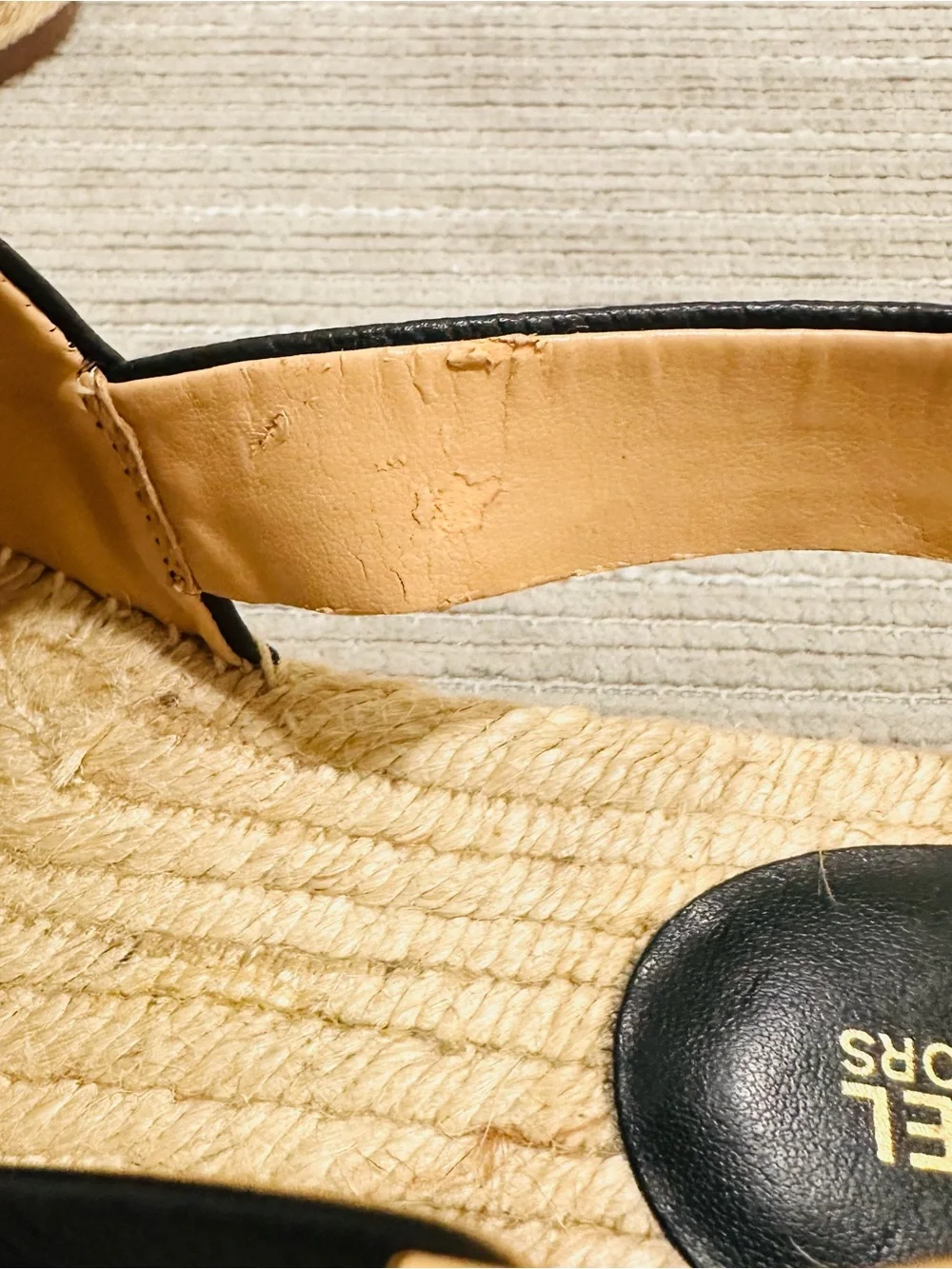 Michael Kors leather inside